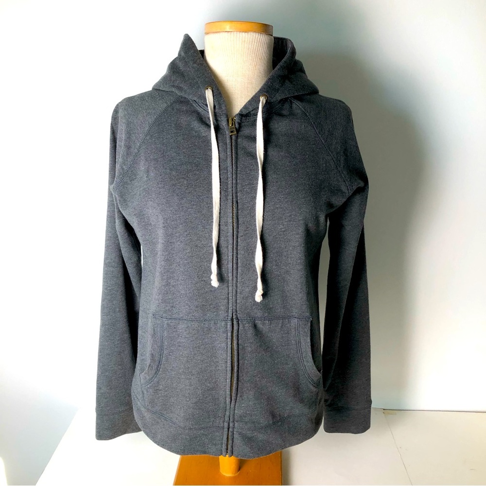 J Crew Zip Up Hoodie Grey Size M